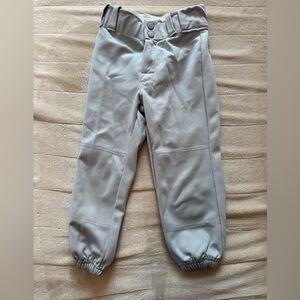 Kids gray baseball pants